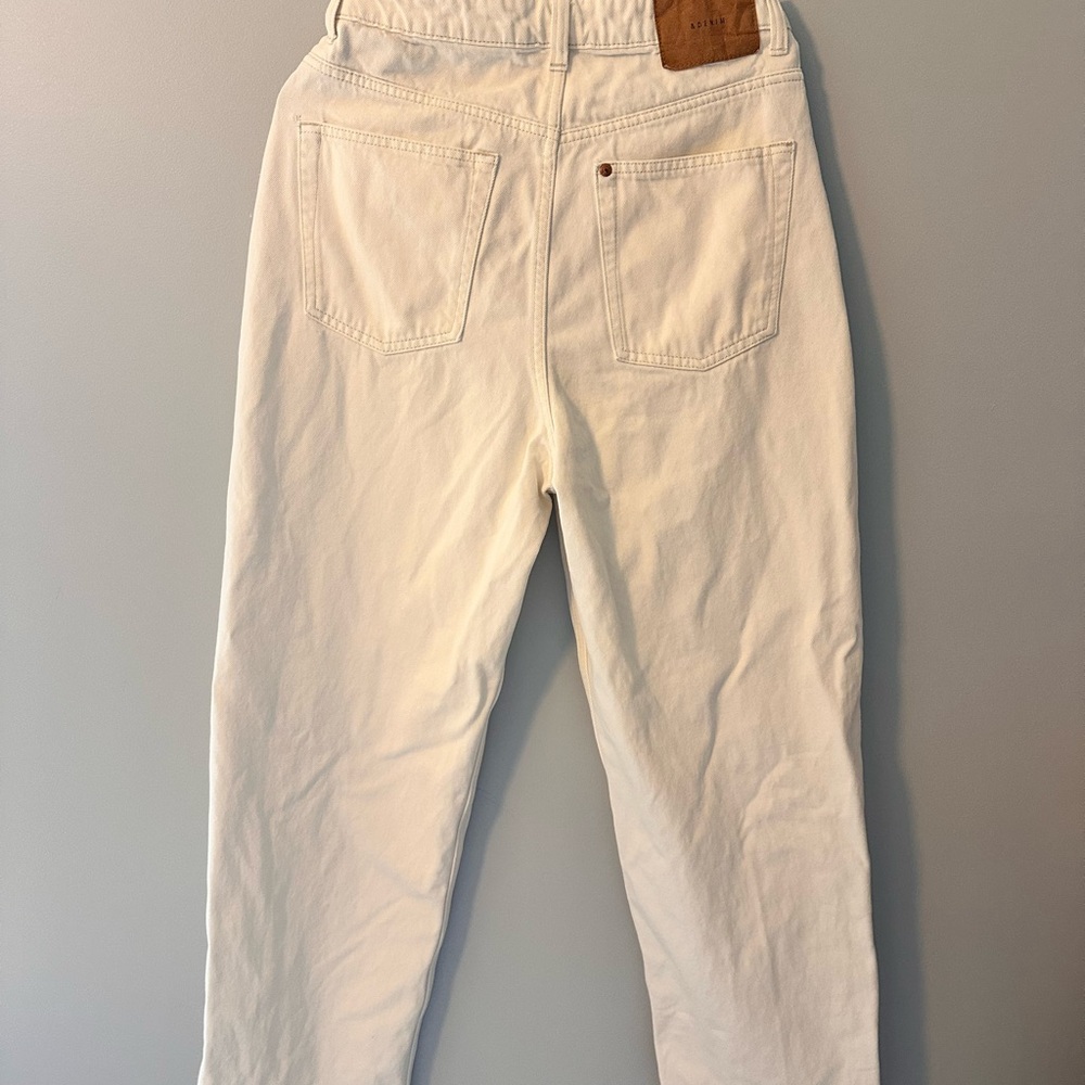 H&M Cream Boyfriend Jeans